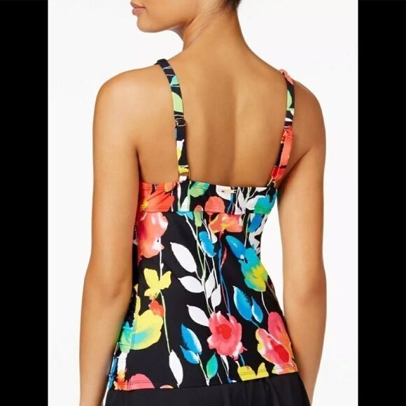 Anne Cole tummy control floral tankini set. New - Picture 9 of 12